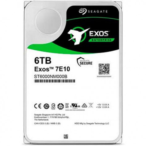 HD 3.5'' 6TB Seagate Exos Enterprise 7E10 ST6000NM000B - 7200RPM - 256MB Cache - SATA 6Gb/s