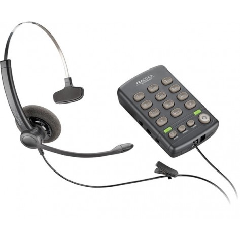 Telefone com Headset Monoauricular - Plantronics Practica T110