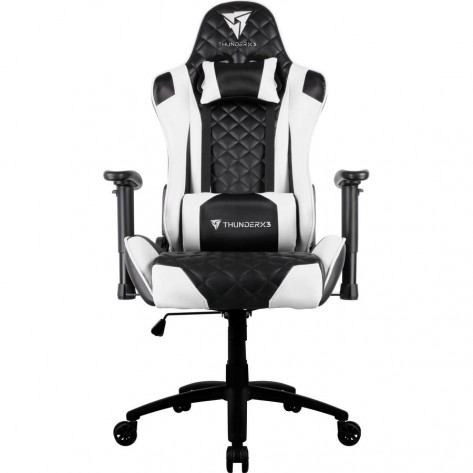 Cadeira Gamer Profissional ThunderX3 TGC12 - Preta e Branca