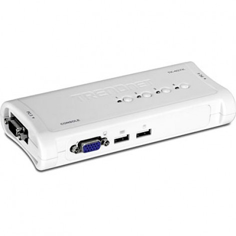 Chaveador TRENDnet KVM TK-407K USB - 4 portas