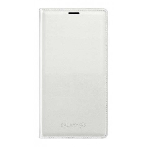 Capa Flip Wallet para Galaxy S5 - Branco