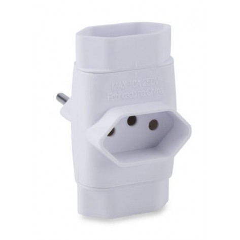 Adaptador de tomada Force Line Benjamin - 3 tomadas Tripolar 