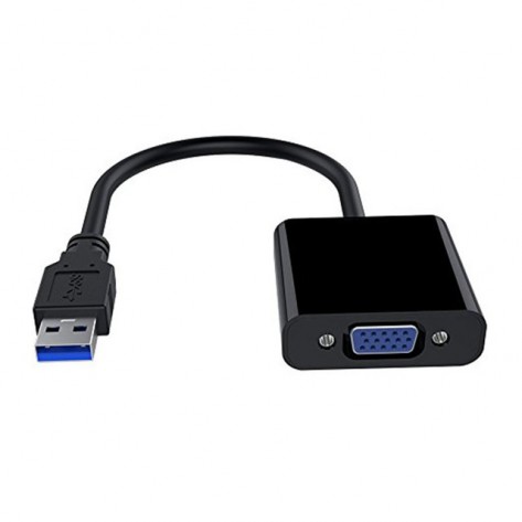 Adaptador Conversor USB 3.0 Macho para VGA Fêmea