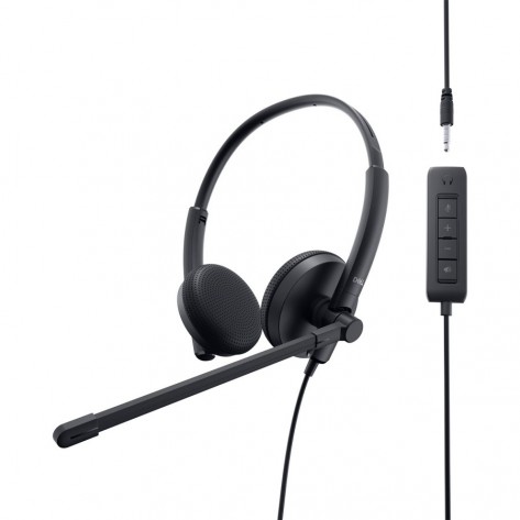Fone de Ouvido Headset Dell Stereo WH1022 - Com Microfone - USB - 3 Anos de Garantia