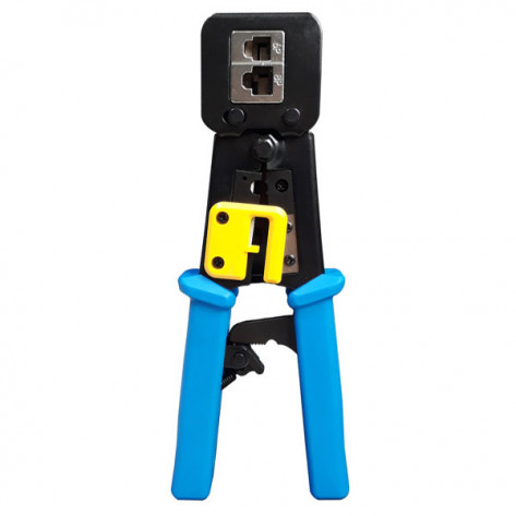Alicate de Crimpar Cabos RJ45/RJ11 Tipo EZ Sectool WT-4201 - Com Catraca