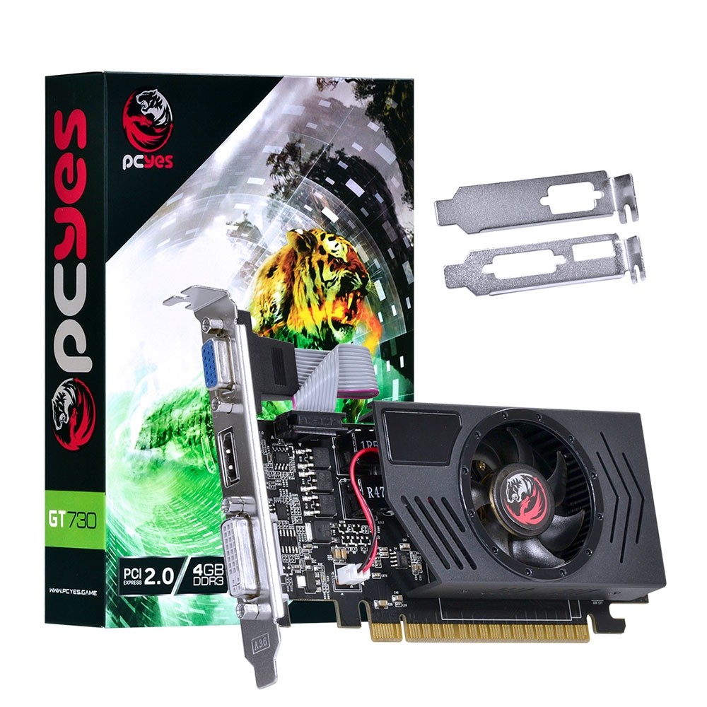 Placa De Video Pcyes Nvidia Geforce Gt 730 4gb Ddr3 128 Bits Pci E 2 0 Low Profile Dhcp Informatica