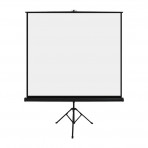 Tela de Projeção Tripé Retrátil Multilaser AC354 - 97" (180 x 180 cm) - Matte White + Blackout