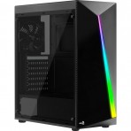 Gabinete AeroCool Gamer Shard Acrylic - LED RGB - Preto - Sem Fonte