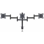 Suporte de mesa com garra para 3 monitores de LCD e LED de 10'' até 24'' - SMT-1024G