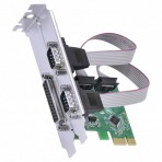 Placa Serial com 2 Saídas + 1 Saída Paralela Vinik P2IE1PR-LP - PCI-Express + Espelho Low Profile