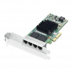 Placa de Rede Lenovo Intel I350-T4 (4XC0R41416) - Quad Port - PCI-Express 10/100/1000Mbps + Espelho Low Profile