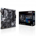 Placa Mãe Asus PRIME B550M-A - Chipset B550 - (DDR4, M.2, HDMI / VGA / DVI, USB 3.2 Gen 2) - Soquete AM4