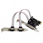 Placa PCI-Express - 2 Portas Serial e 1 Porta Paralela