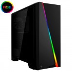 Gabinete Aerocool Gamer Cylon RGB LED - Preto - Sem fonte