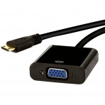 Adaptador Conversor Mini HDMI Macho para VGA Fêmea - Resolução Até 1080p