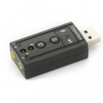 Adaptador de Som USB 2.0 Externo 7.1 Canais - F3 1242 - JC-7.1 Sound