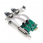 Placa Jikatec - PCI-Express X1 - 2 Saídas Serial + 1 Paralela